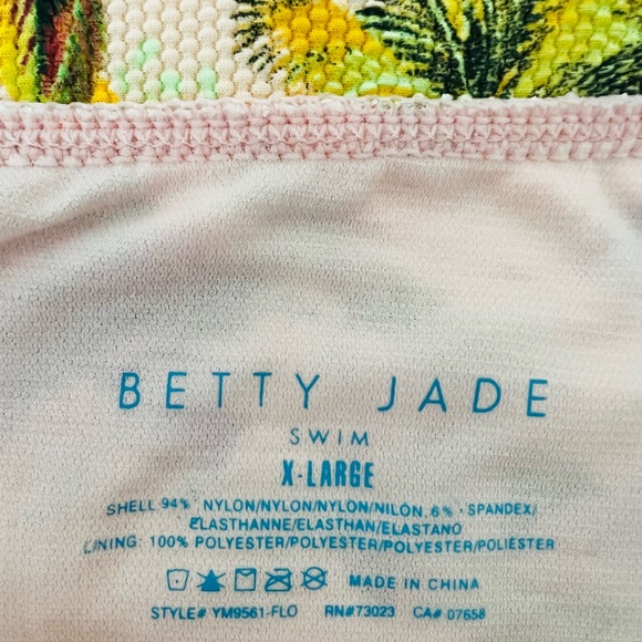 Tropical Print Two piece Bikini Swimsuit Top M bottoms XL - Picture 8 of 8